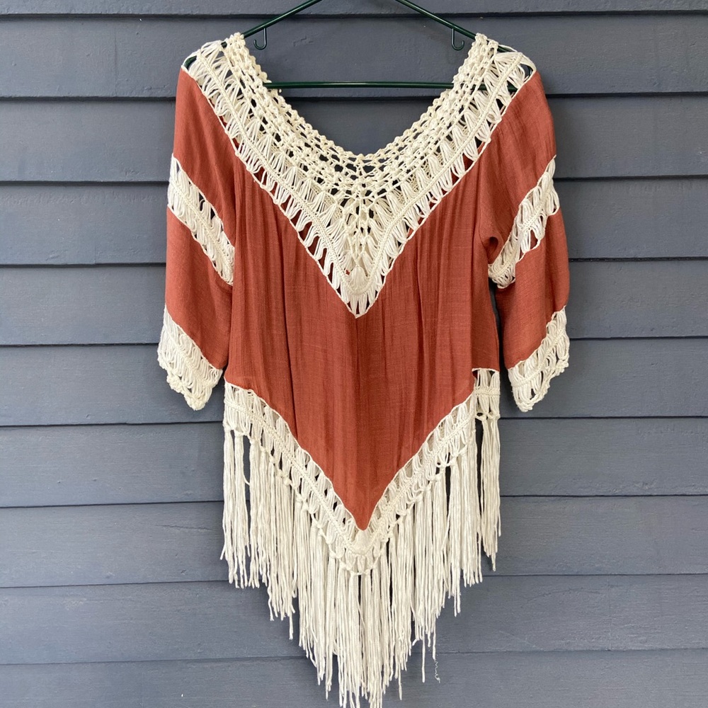 Beautiful Handwoven Copper Blouse